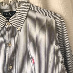 Ralph Lauren Sky Blue Striped Long Sleeve